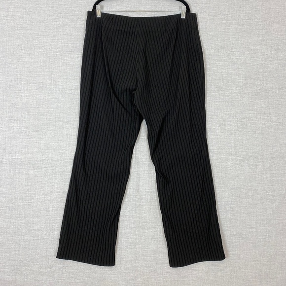 J Jill Stretch Pants Womens 18 Raised Stripe High Rise Loose Fit Straight Leg - Picture 2 of 13